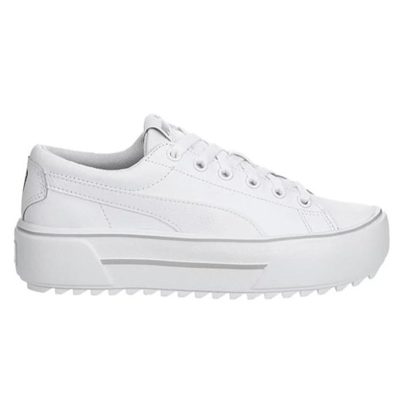 Puma Shoes - Puma KAIA Low Top Platform Women's Sneakers Casual Shoes White/Gray